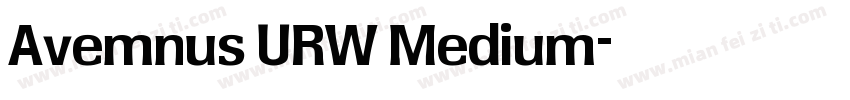Avemnus URW Medium字体转换